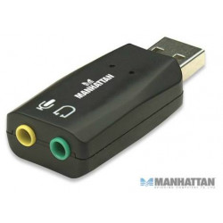 Tarjeta de Audio 3-D adaptador USB 2.0 a Jack 3.5 mm de Alta Velocidad
