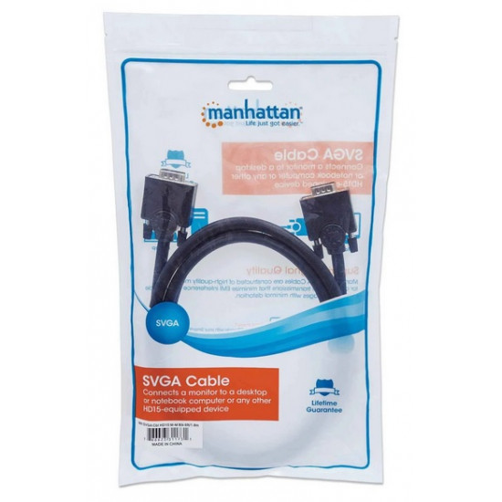 Cable VGA SVGA (HD15) macho a macho de 11 m