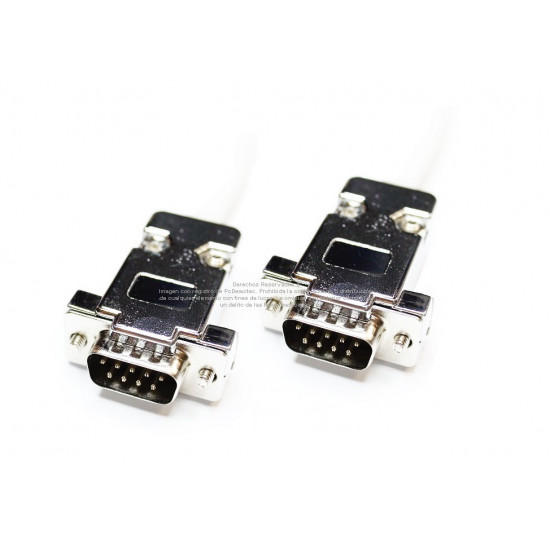 Cable serial DB9 macho a DB9 macho de 5 m