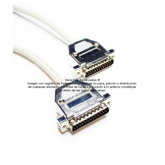 Cable paralelo DB25 macho a macho 1.5 m