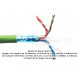 Cable 3M FTP Cat6 blindado 24 AWG + Dren, venta por metro