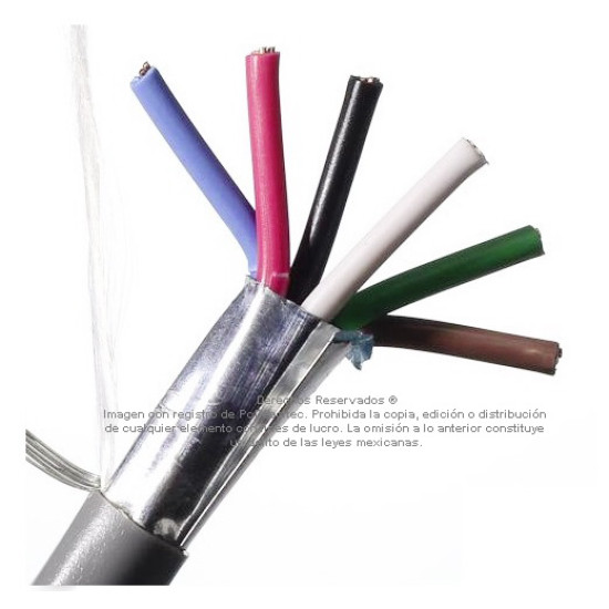 Cable Belden 6x18 AWG blindado 5304FE control, voz y datos, venta por metro