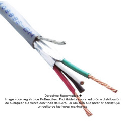 Cable Belden 4x18 AWG blindado 5302FE para control, voz y datos, venta por metro