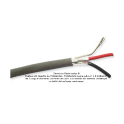 Cable Belden 2x18 AWG blindado 5300FE para control, voz y datos, venta por metro