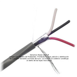 Cable Belden 3x18 AWG blindado 5301FE para control, voz y datos, venta por metro