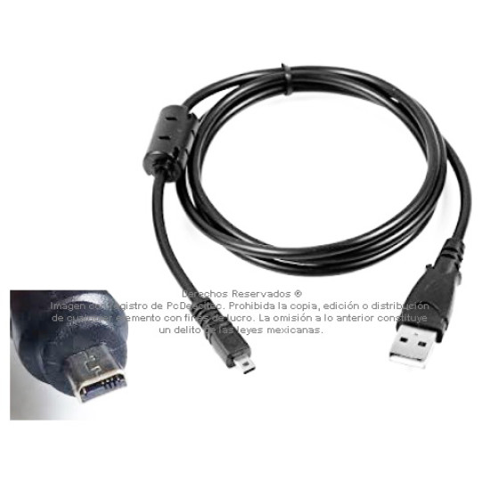 Cable USB 2.0 quekou 8 PIN, Panasonic, Pentax, Olympus