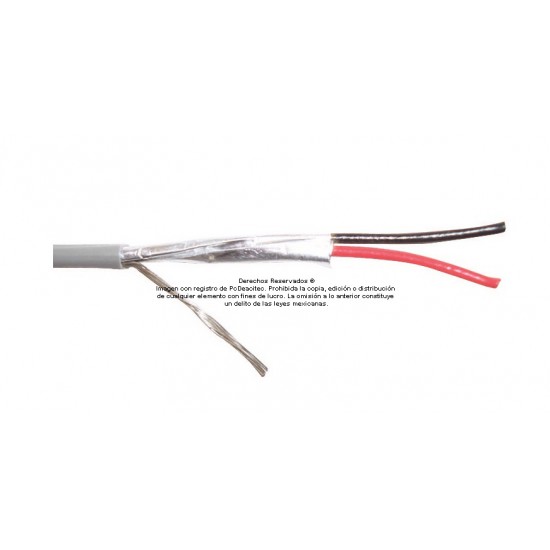 Belden 2x22 AWG blindado 5500FE multifilar para control, voz y datos, venta por metro