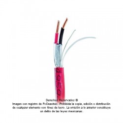 Cable Belden 2x16 AWG blindado 5220FL contra incendio para control, voz y datos, venta por metro