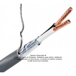 Cable Belden blindado 2x14 5100FE multifilar para control, voz y datos, venta por metro