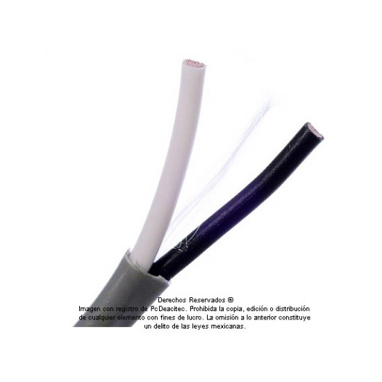 Cable Belden 2x14 AWG 5100UE multifilar para control, voz y datos, venta por metro
