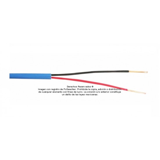 Cable Belden 2x18 AWG 5320UL para control, voz y datos, venta por metro