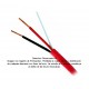 Cable Belden 2x16 AWG 5220UL ROJO contra incendio para control, voz y datos, venta por metro