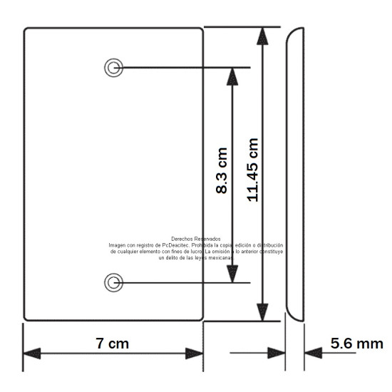Placa Tapa RCA ABS