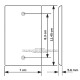 Placa Tapa RCA ABS