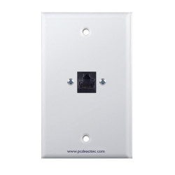 Placa Tapa Jack RJ45 Cat6 ponchable ABS