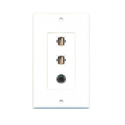 Placa Tapa decora ABS puertos 2 USB 2.0 + Jack audio 3.5 mm