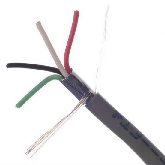 Cable Belden 4x22 AWG blindado 5502FE para control, voz y datos, venta por metro