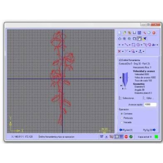 Mini Router CNC XR-200 3 Ejes 1 Hp con motor refrigerado