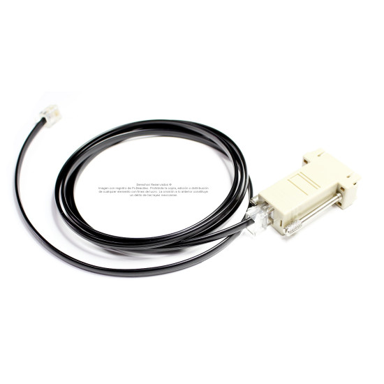 Cable RJ11 a DB9 hembra de 5 m. Ensamble
