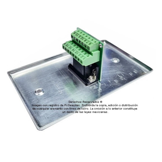 Placa Tapa VGA con opresores en Aluminio