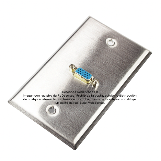 Placa Tapa VGA Acero Inoxidable grado alimenticio