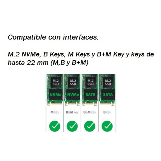 Duplicador y limpiador Cyclone 1x4 de discos SSD internos NVMe M.2 PCIe NVMe y M2 SATA