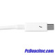 Cable 50cm Thunderbolt - Blanco - Macho a Macho