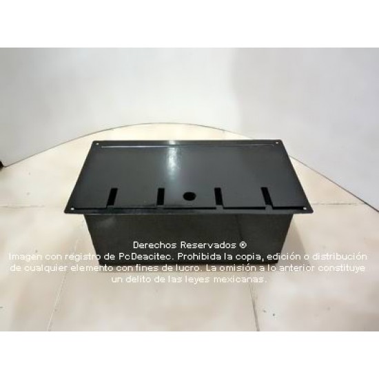 Caja modular multipuertos a piso 4 bahías NEGRA