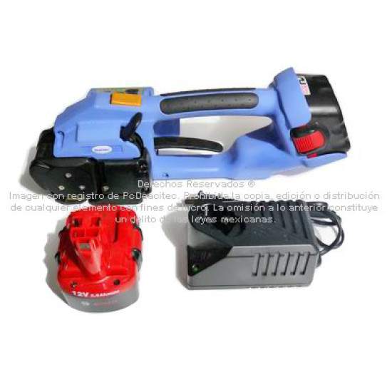 Flejadora Portátil Automática fleje PET y PP, 2 baterías y cargador