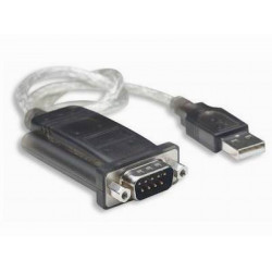 Cable convertidor USB 2.0 a serial DB9 macho