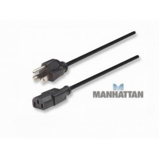 Cable eléctrico de energía para PC o monitor 1.8 m