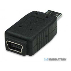 Adaptador USB 2.0 mini B hembra a Micro B macho