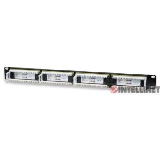 Panel de Parcheo Cat6, 24 puertos, UTP, 1 U