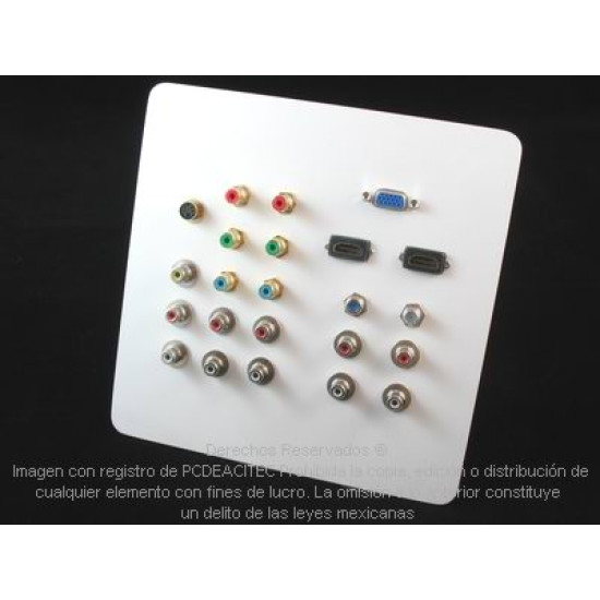 Tablero a Pared Multipuertos Video y Audio 23 Puertos