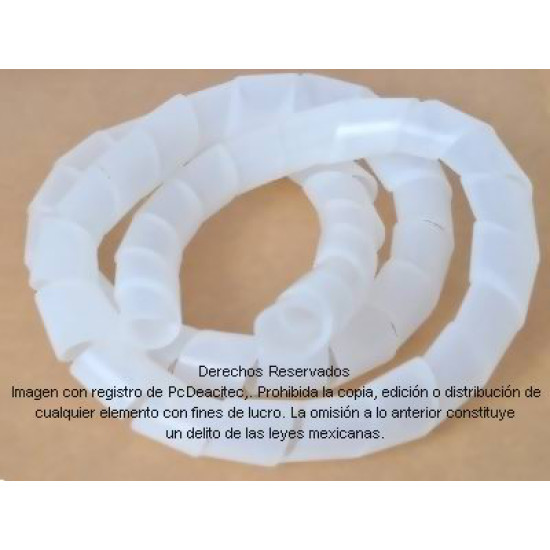 Entorchado, espiral sujeta cables, organiza cables 10 m x 12 mm 