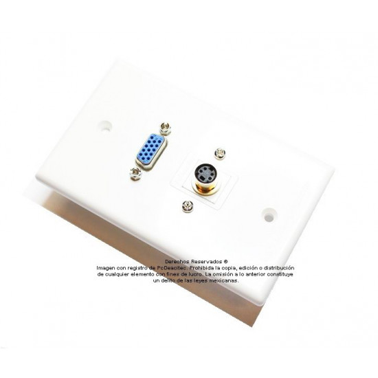 Placa Tapa VGA + S-Video en ABS