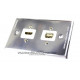 Placa Tapa metálica HDMI + USB 2.0 en Aluminio
