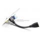 Placa Tapa VGA + HDMI pigtail + Jack RJ45 Cat6 ponchable en Aluminio