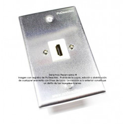 Placa Tapa HDMI 4k en Aluminio