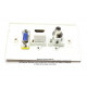 Placa Tapa VGA + HDMI + Audio Jack 3.5 mm en ABS