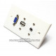 Placa Tapa VGA + USB 2.0 + Audio Jack 3.5 mm IDC en ABS