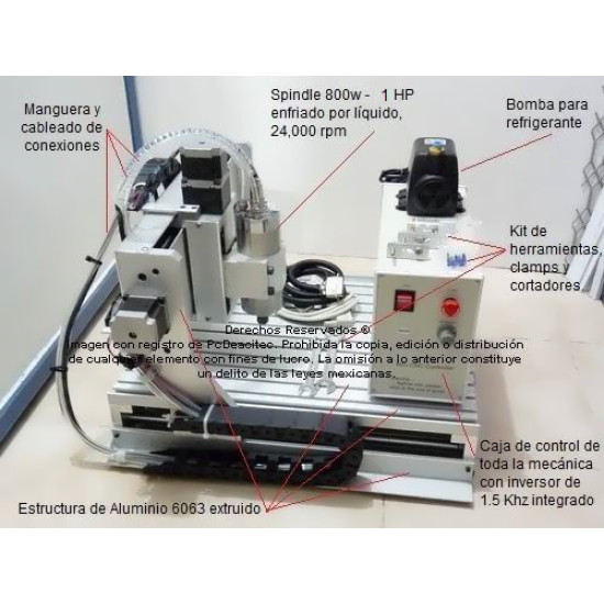 Router CNC XR-400, Fresa Cnc de 3 ejes 