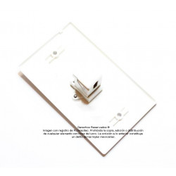 Placa Tapa HDMI en L a 90° en ABS