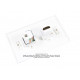 Placa Tapa HDMI + Jack RJ45 Cat5e en ABS