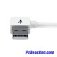 Cable Cargador 1m Conector Dock  Apple 30 Pines a USB en Ángulo Derecho iPod, iPhone, iPad