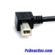 Cable extensión USB 2.0 AB macho a macho de 0.9 m en codo a 90°