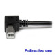 Cable extensión USB 2.0 AB macho a macho de 2 m en codo a 90°