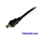 Cable USB 2.0 mini B en Y x 2 USB 2.0 A para carga de 1.8 m