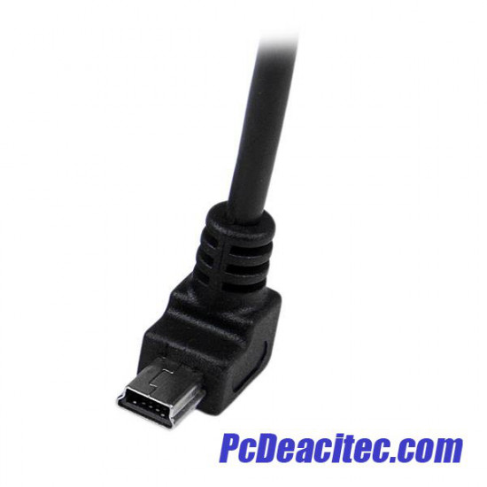 Cable 0.5 m USB 2.0 A a mini B 90° hacia Abajo