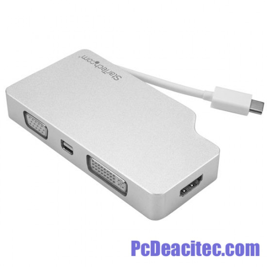 Convertidor USB-C a VGA + DVI + HDMI 4K + Mini DisplayPort